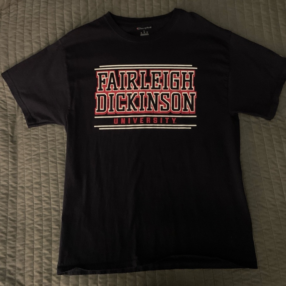 Champion Black Fairleigh Dickinson University Tee